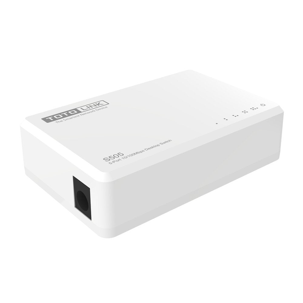 Totolink S505-V5 Switch No Administrado Fast Ethernet (10/100) Blanco