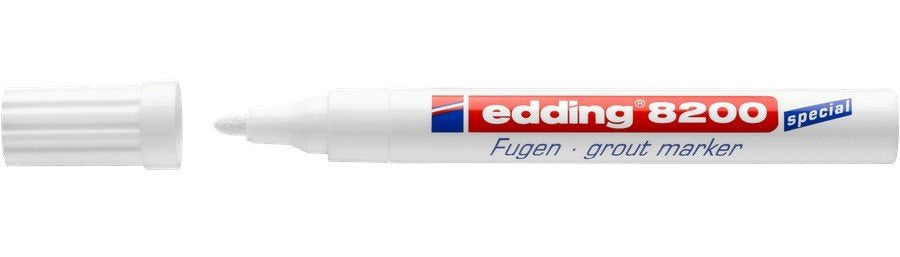 Edding 8200 Grout - Marker - Permanent - Blanco