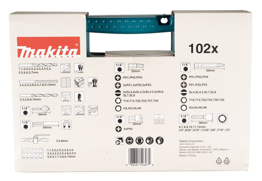 EAN 0088381546072 - Makita B-68432 broca Juego de brocas 29 pieza(s) imagen 5