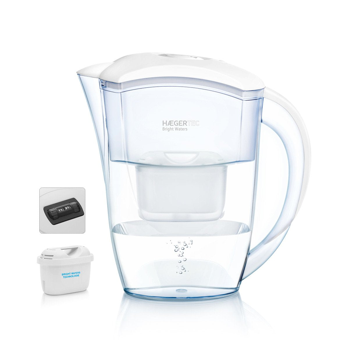 EAN 5608475017643 - Haeger WJ-24W.004A filtro de agua Filtro de agua para jarra 2,4 L Transparente, Blanco imagen 1