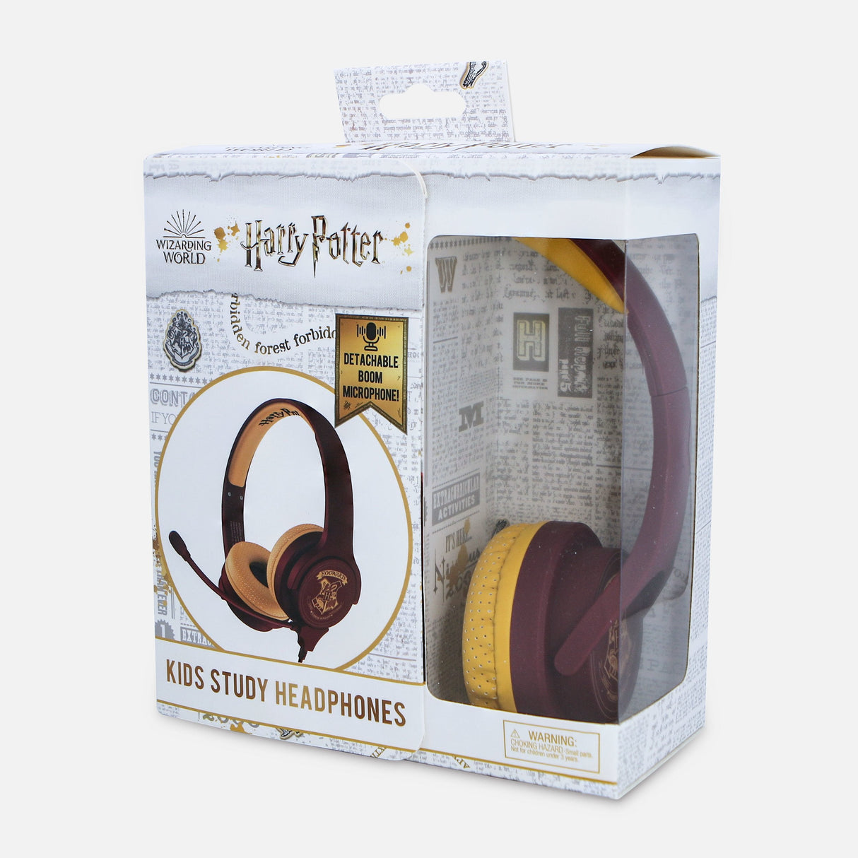 Otl Technologies Harry Potter Hogwarts Crest Auriculares Alámbrico Diadema Juego Borgoña, Amarillo