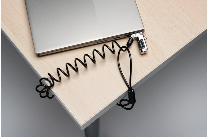 Kensington Slim Portable Bloqueo De Cable De Seguridad Combinacin, Para Ranura Estndar 1.8 M
