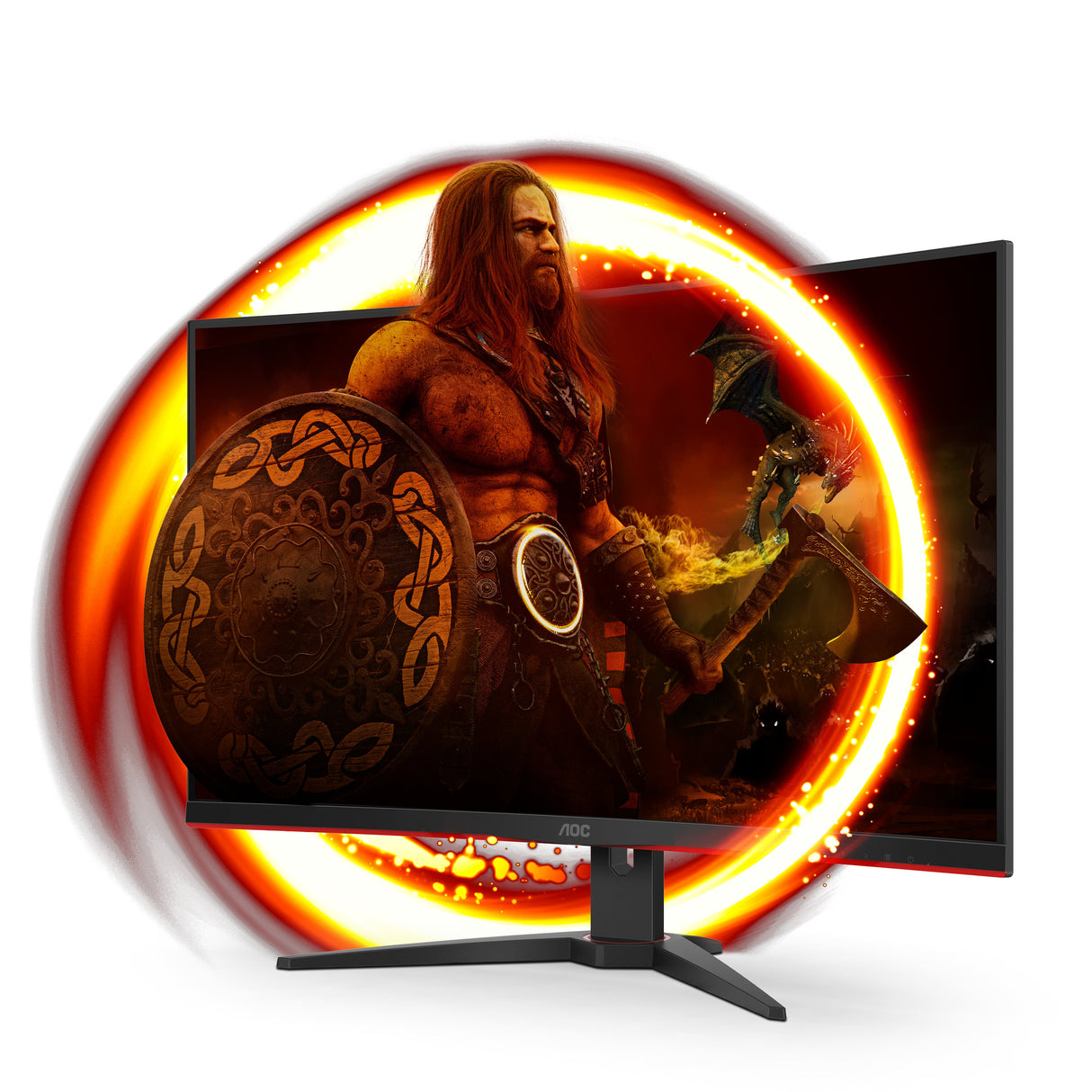 EAN 4038986117395 - AOC G2 C32G2ZE/BK pantalla para PC 80 cm (31.5") 1920 x 1080 Pixeles Full HD LED Negro, Rojo imagen 2