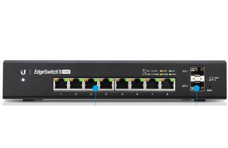 Ubiquiti Edgeswitch Es-8-150w 8xgb 2xsfp