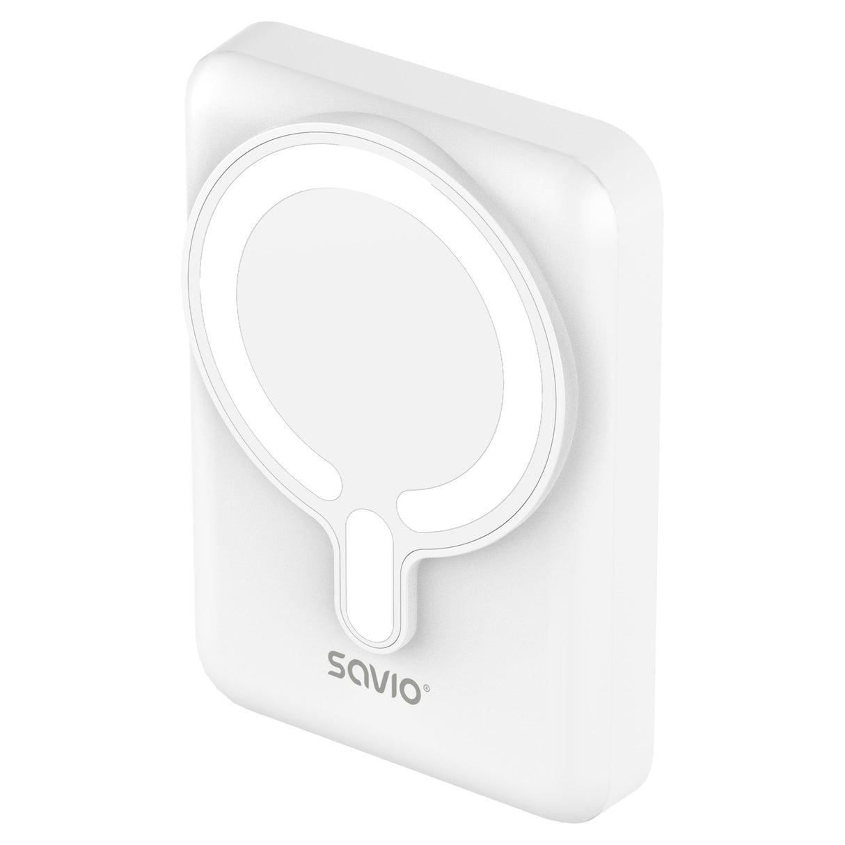 Savio Ba-13 Batería Externa 10000 Mah Cargador Inalámbrico Blanco