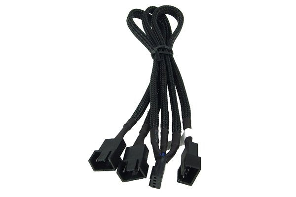 Cable 3 A 1 Pwm Phobya 30 Cm Negro 4pin Pwm A 3x4pin Pwm/Termorretractil 81098