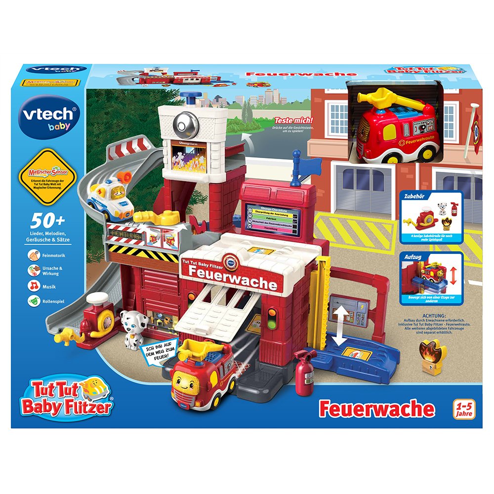 Vtech Hace Velocistas Para Bebés - Estación De Bomberos, Construcción De Juegos 80-543004