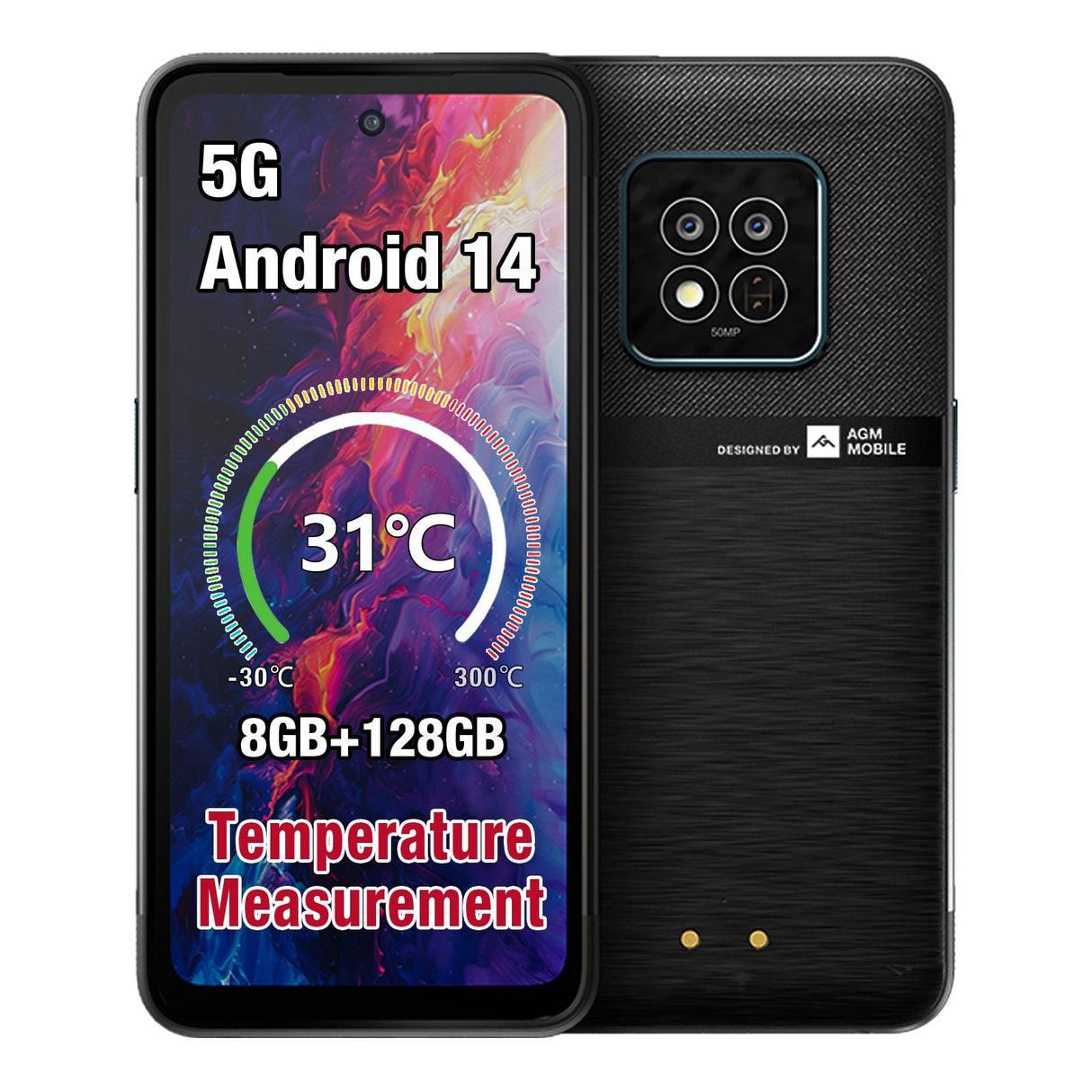 Smartphone Agm Mobile X6 5g Outdoor 8+128gb Phantom