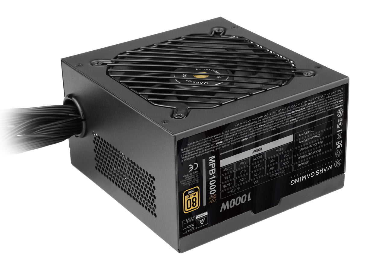 Fuente De Alimentación Mars Gaming Mpb1000si 1000 W 24-Pin Atx Atx Negro