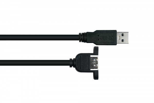 Kabelmeister Usb3.0 Extensión. A St.-A Montaje Ul Negro 0,3m