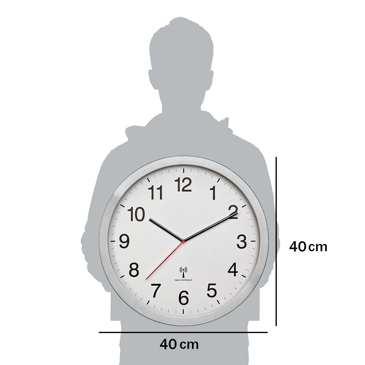 EAN 4009816038074 - TFA-Dostmann 60.3545.02 reloj de mesa o pared Reloj analógico Alrededor Aluminio, Blanco imagen 3