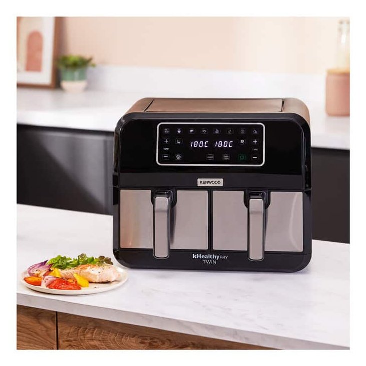 EAN 5011423009971 - Kenwood HFM20.000MB freidora Doble 8 L Independiente 1700 W Freidora de aire caliente Negro imagen 6