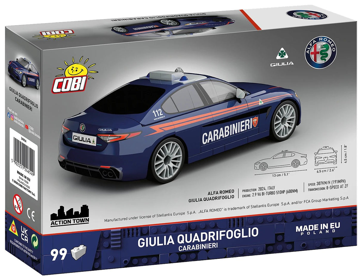 Cobi Giulia Quadrifoglio Carabinieri (Massstab 1:35) Cobi-24654