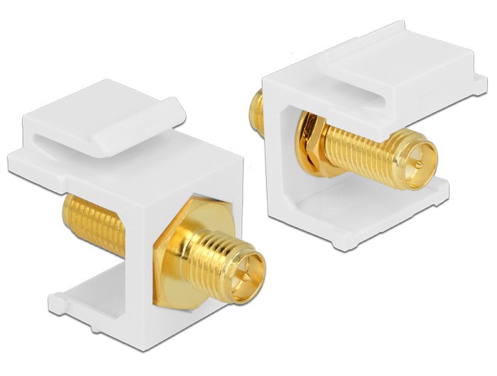 Delock 86356 Módulo Keystone Rp-Sma Hembra > Rp-Sma Hembra Blanco