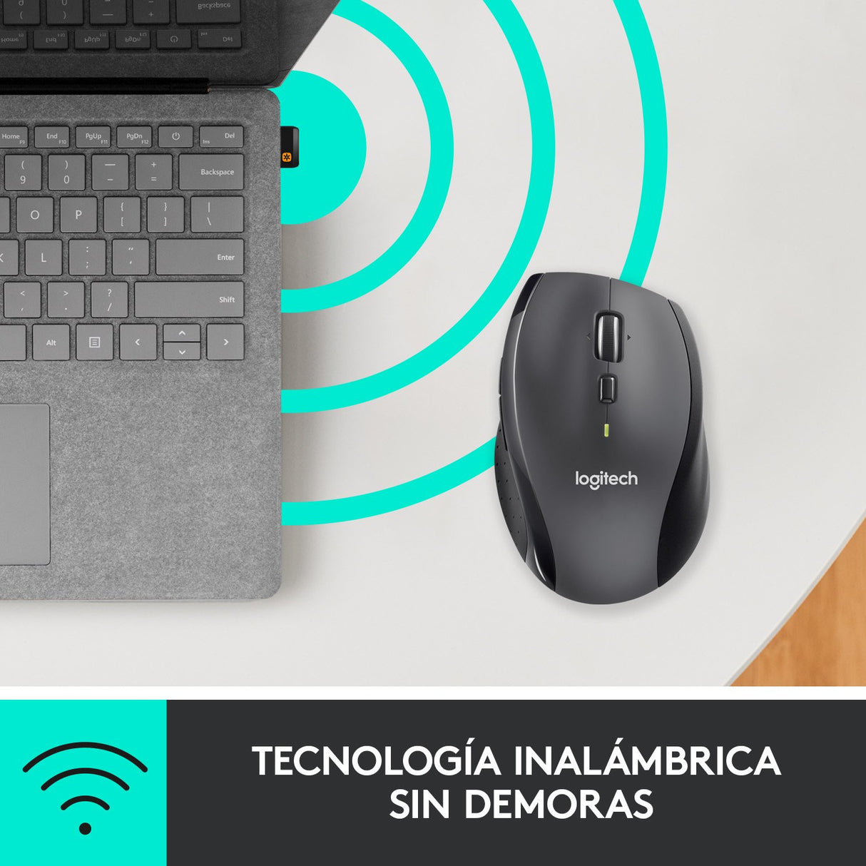 EAN 5099206023901 - Logitech Marathon M705 ratón Oficina mano derecha RF inalámbrico Óptico 1000 DPI imagen 14