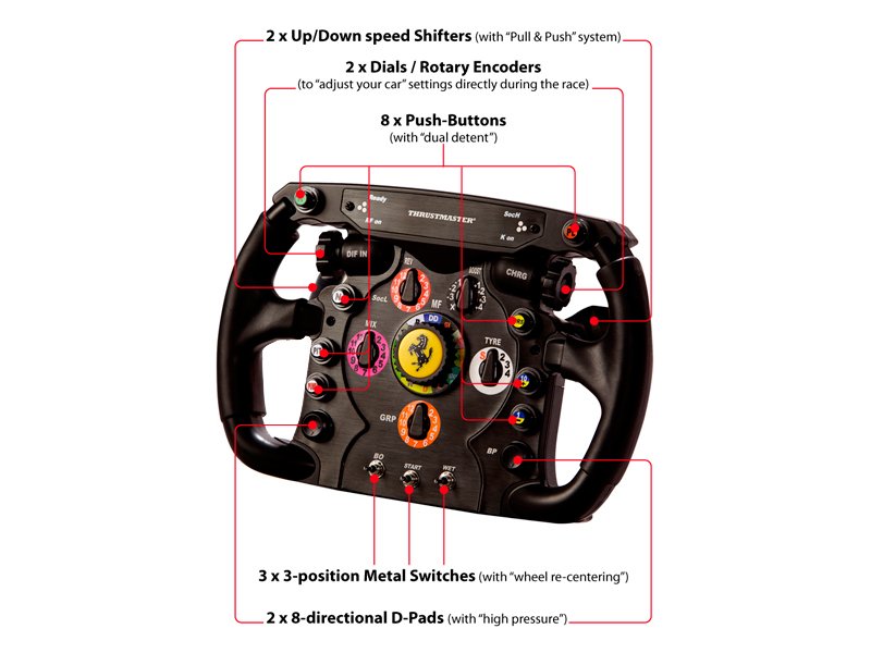 Thrustmaster Ferrari F1, Volante, Pc,Playstation 3, Analógico, Inalámbrico, Rf