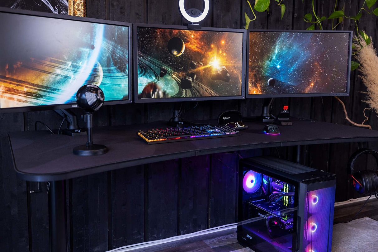 Arozzi Arena Gaming Desk - Dark Grey