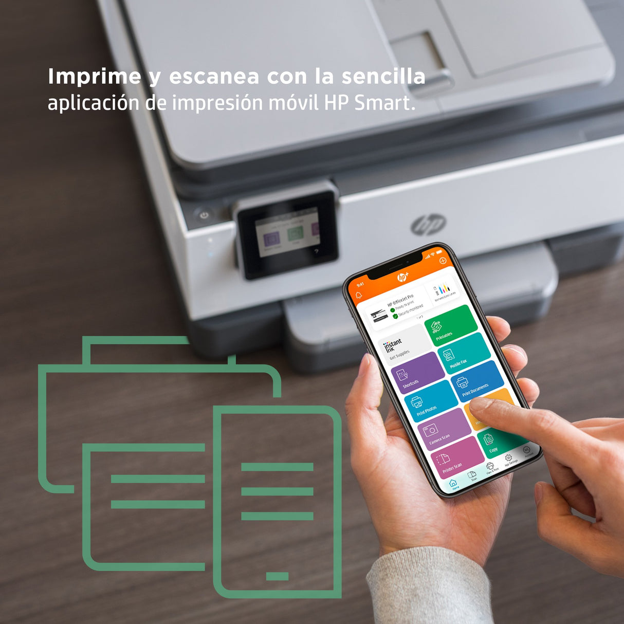 EAN 0195161213915 - HP OfficeJet Pro 9012e All-in-One Prntr Inyección de tinta térmica A4 4800 x 1200 DPI 22 ppm Wifi imagen 8