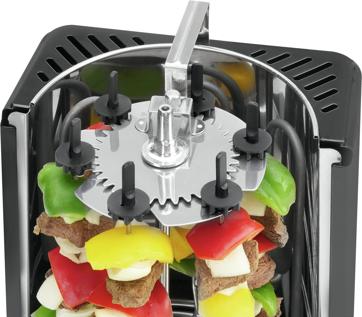 Parrilla Eléctrica Bomann Kebab Multi-Grill Dvg 3006 Cb Negra, 1.400 Vatios 630061