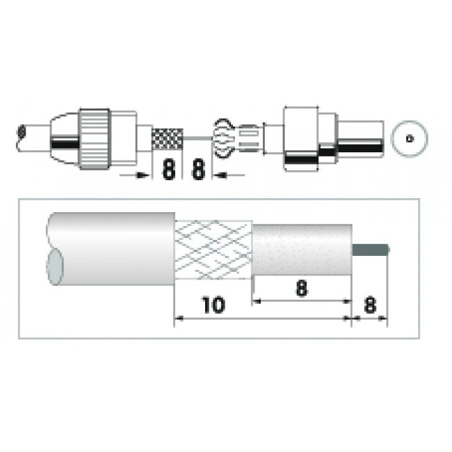 EAN 4004005520132 - Schwaiger IEC jack conector coaxial 10 pieza(s) imagen 2