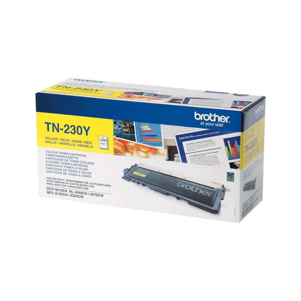 EAN 4977766666961 - Brother TN-230Y cartucho de tóner 1 pieza(s) Original Amarillo imagen 2