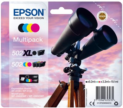 Toner Epson 502 Xl 4 Pieza(S) Compatible Negro, Cian, Magenta, Amarillo