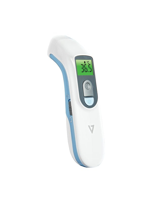 V7 Termómetro Frontal Por Infrarrojos Sin Contacto, Frente, Ambiente, Objetos, Pantalla Retroiluminada De 3 Colores, Función De Alerta De Fiebre, Dispositivo Médico Registrado.