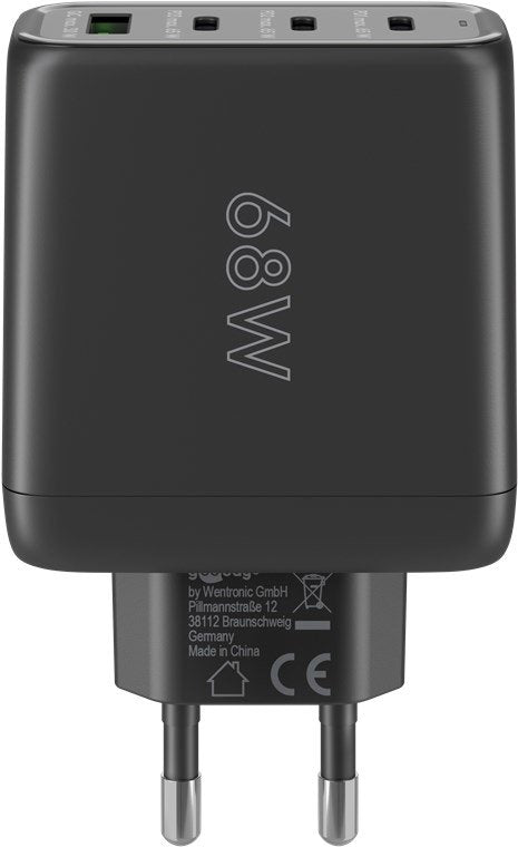 EAN 4040849648199 - Goobay 64819 cargador de dispositivo móvil Auriculares, Portátil, Smartphone Negro Corriente alterna Carg imagen 3
