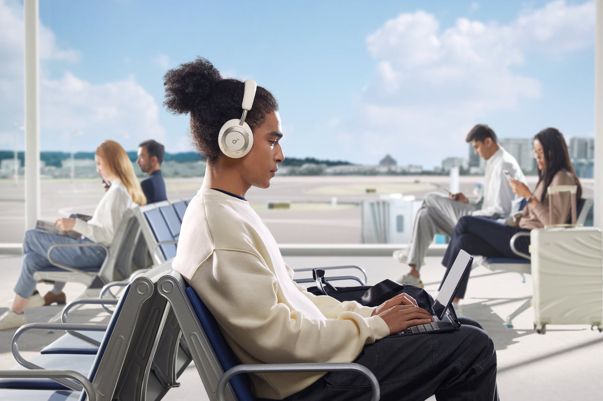 Auriculares Soundcore Space One Pro - Cream White