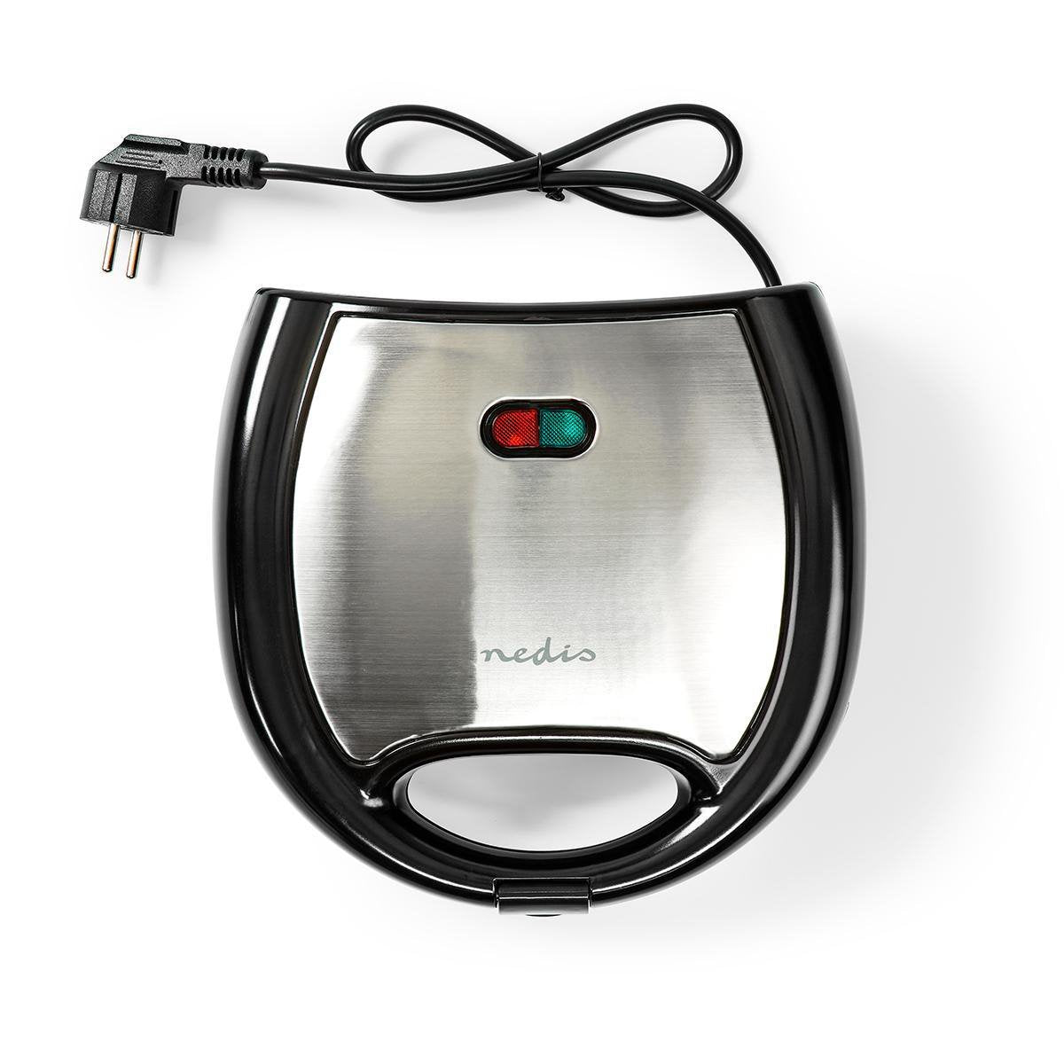 EAN 5412810319138 - Nedis KAWP200BK gofrera 2 barquillo(s) 750 W Negro, Plata imagen 5