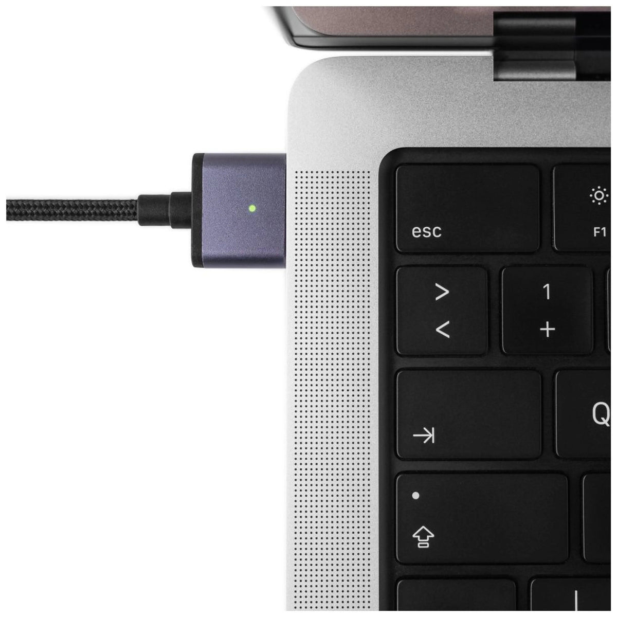 Fixed Braided Cable Usb-C Magsafe 3, 2m, 140w, Gray