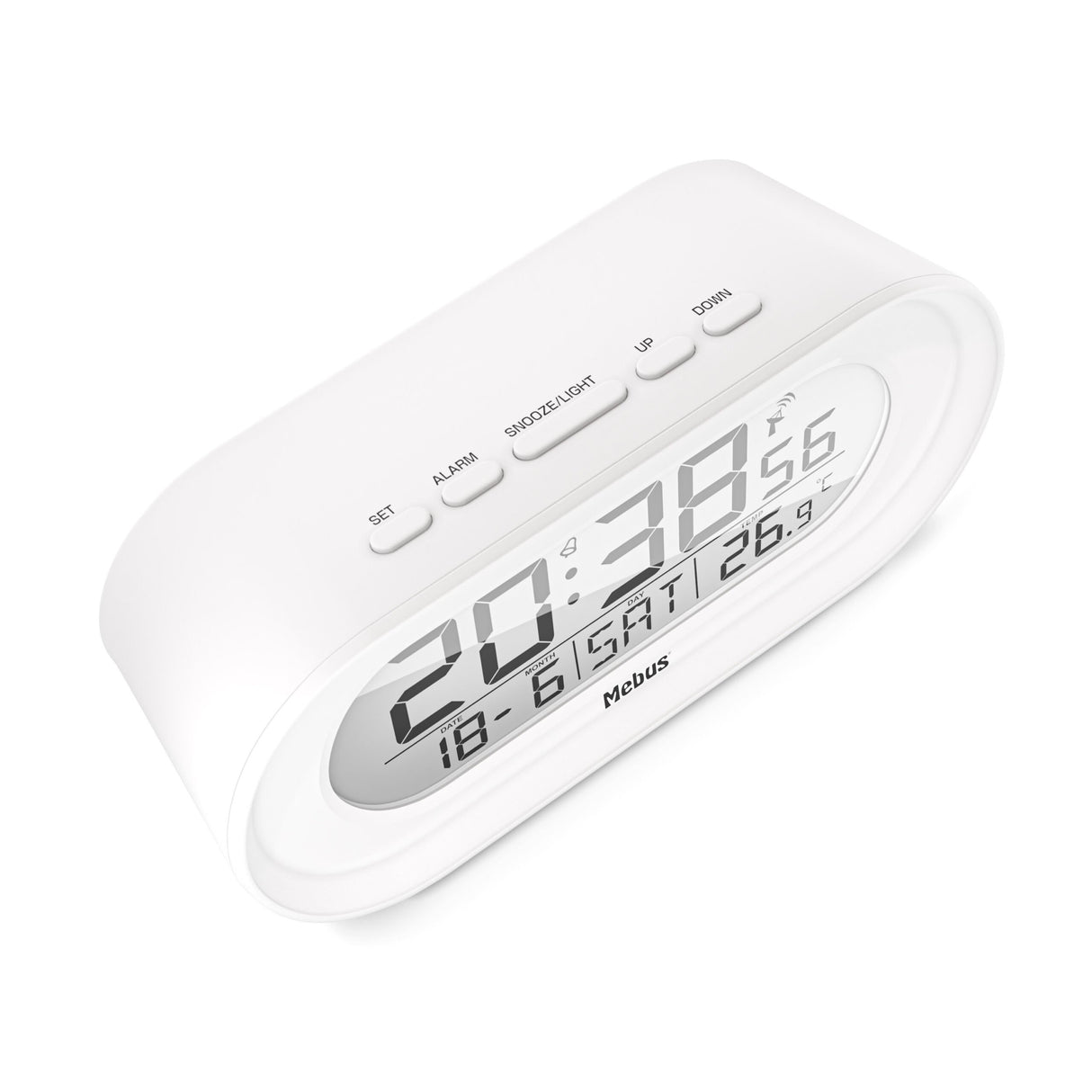 EAN 4007218258083 - Mebus 25808 despertador Reloj despertador digital Blanco imagen 2