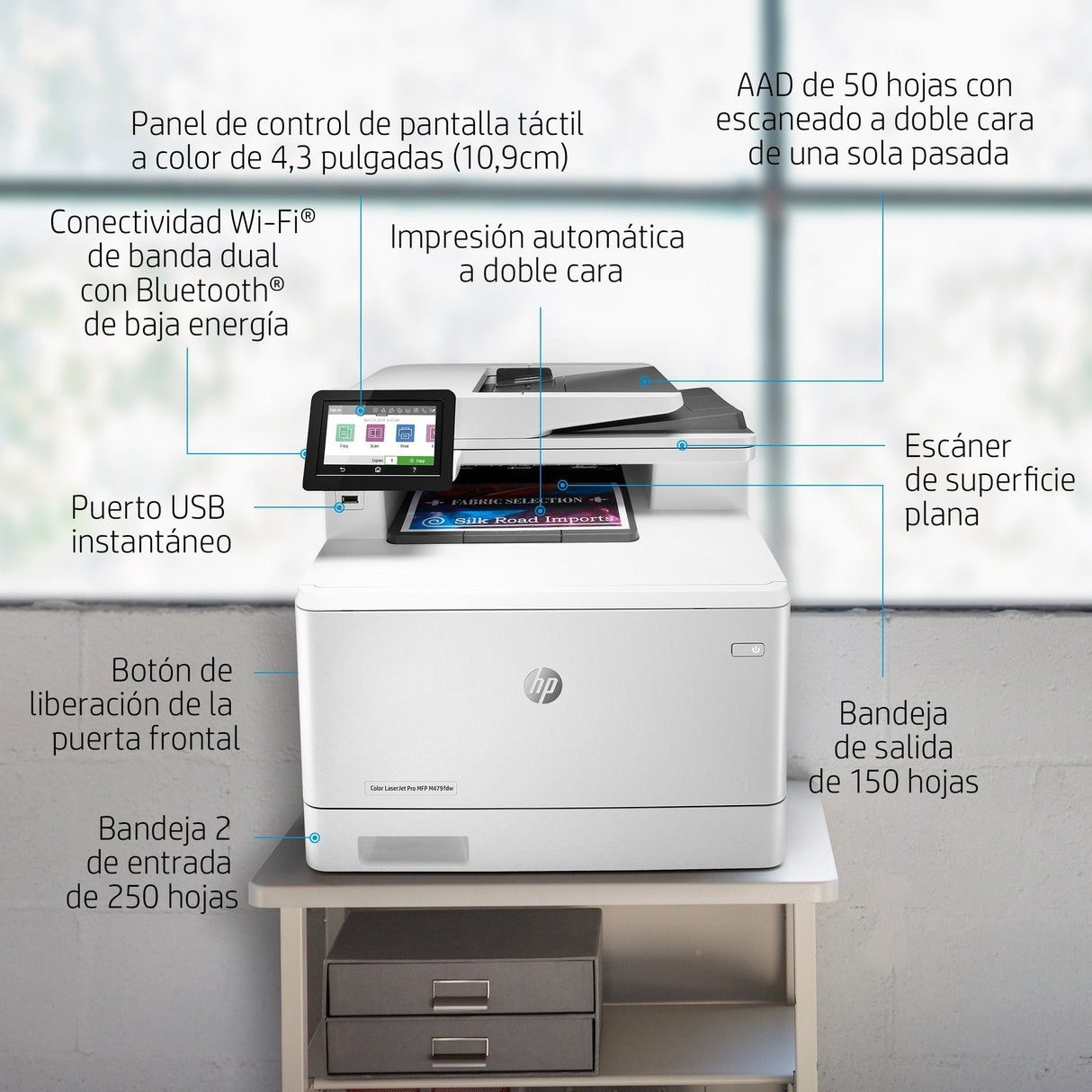 Hp Color Laserjet Pro M479fdw Impresora Multifunción Láser Color Wifi