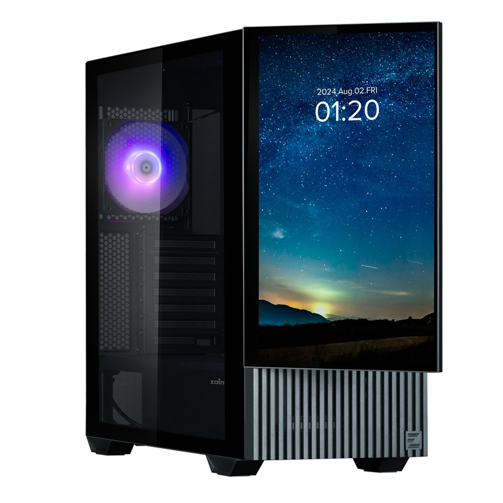 Caja Pc Zalman Z10ds Black Atx Mid Tower Argb Fan