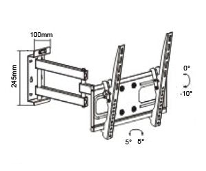 Soporte Sunne Vesa 400x400 Se Puede Girar / Inclinar Hasta 50 Kg