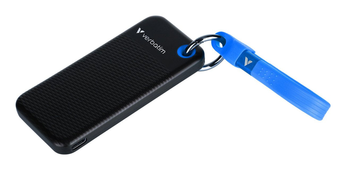 Verbatim Ssd 256gb, Usb 3.2, Tipo-C, Pocket, Negro/Azul