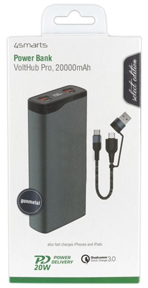 4smarts Powerbank Volthub Pro 20000mah Quickcharge Pd Gunmetal