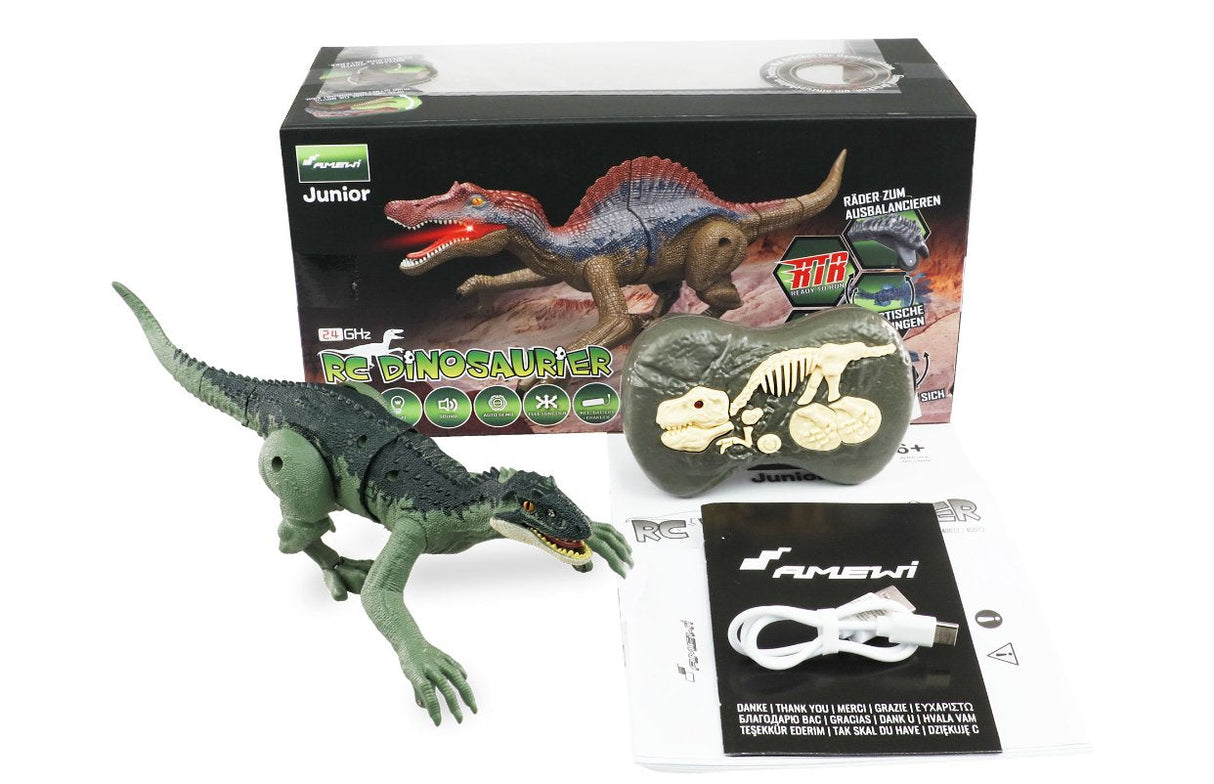 Amewi Tyrannosaurus Rc Dinosaurio 21cm, Rtr Luz Y Sonido