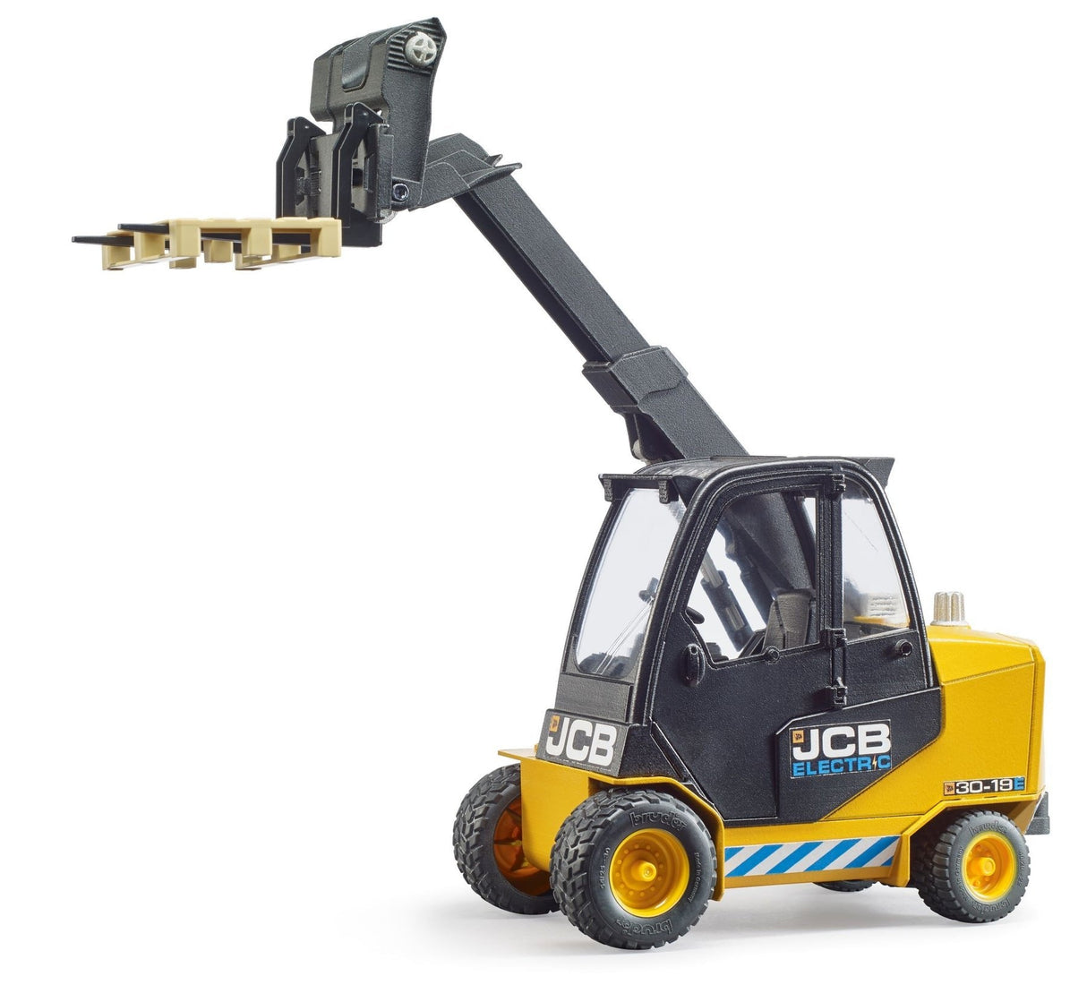 Vehículo Bruder Jcb Carretilla Con Palet, Amarillo/Negro 2512