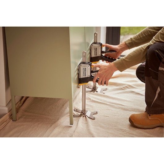 Stanley Fatmax Herramienta De Ensamblaje De Una Mano Tradelift, Paquete Doble Negro/Amarillo, 2 Piezas, Fuerza De Elevación 150 Kg Fmht83552-1