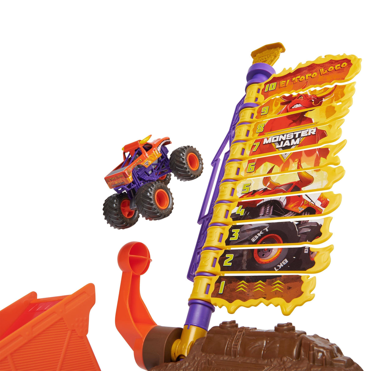 Spin Master Monster Jam - Big Air Challenge Con El Toro Loco, 6045029