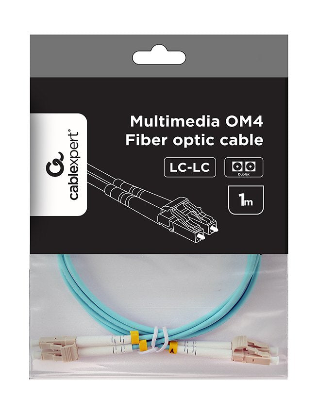 Gembird Multimode Duplex Om4 50 125 Fibra Óptica Cable Lc Lc 1m
