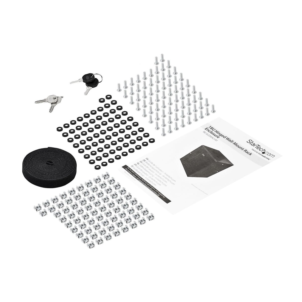 EAN 65030870061 - StarTech.com RK1820WALHM armario rack Bastidor de pared Negro imagen 7