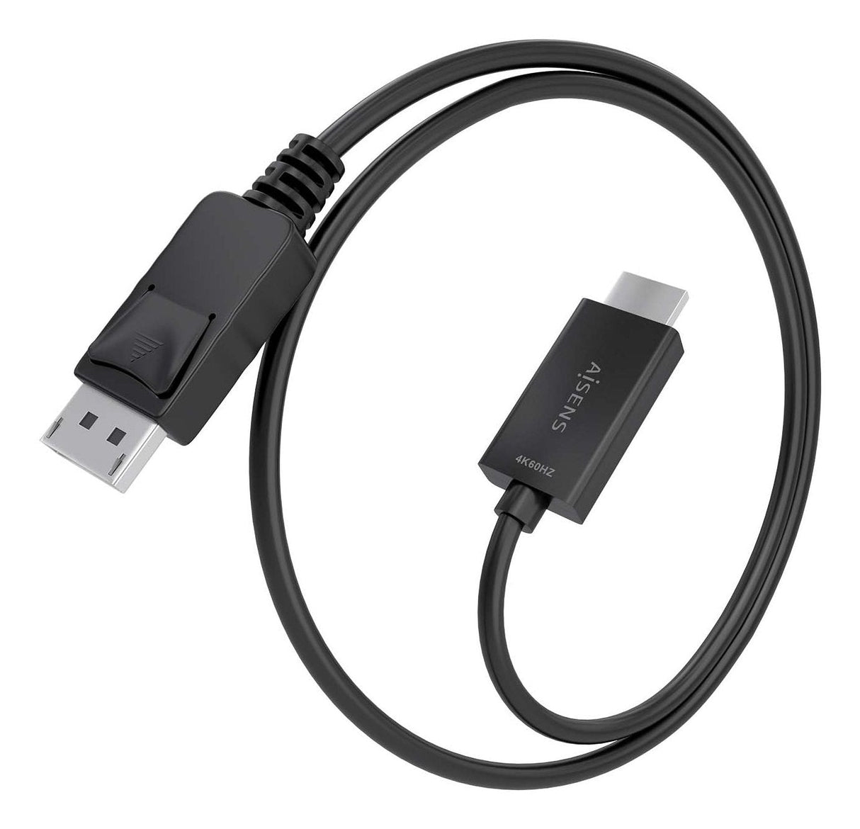 Aisens Cable Conversor Displayport A Hdmi 4k@60hz, Dp/M-Hdmi/M, Negro, 1.0m