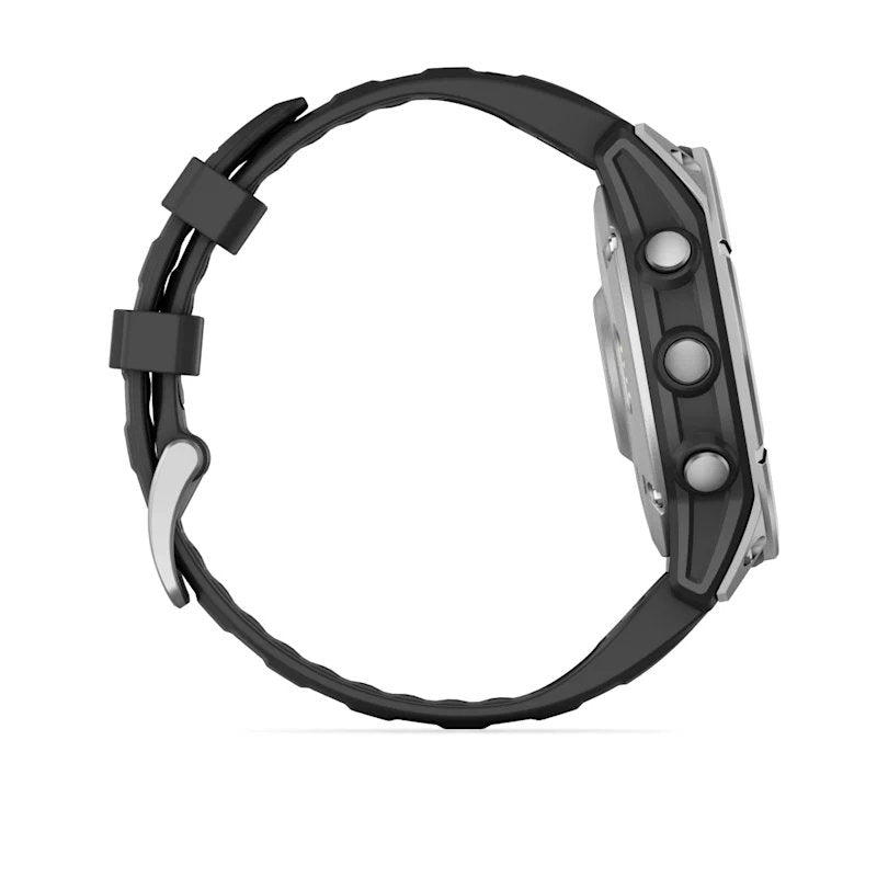Smartwatch Garmin Fenix E Acero Inox Y Correa Negra 47mm
