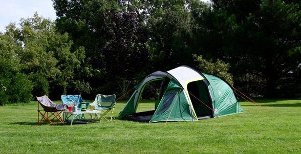 Tienda Tipo Túnel Coleman Chimney Rock 3 Plus Verde, Gris