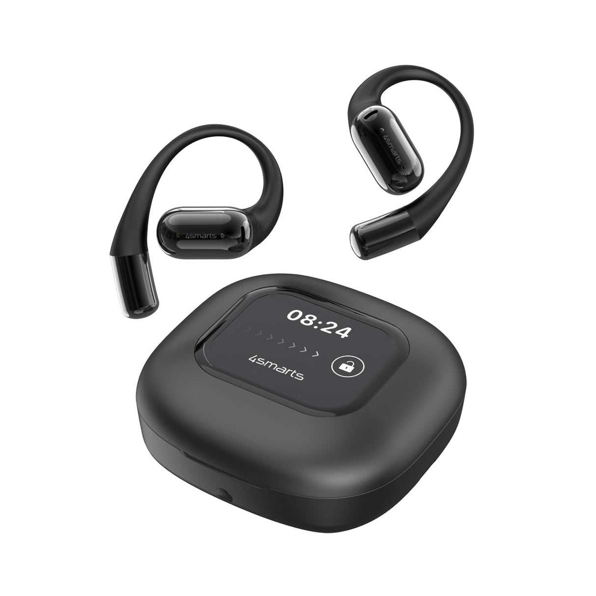 4smarts Open-Ear Azultooth Kopfhrer Skybuds Ai Screen,Schwarz