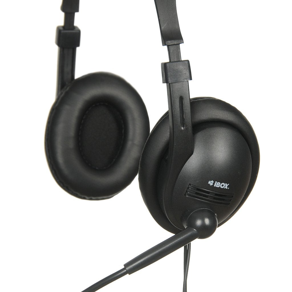 EAN 5903968680220 - iBox W1MV Auriculares Alámbrico Diadema Oficina/Centro de llamadas Negro imagen 3