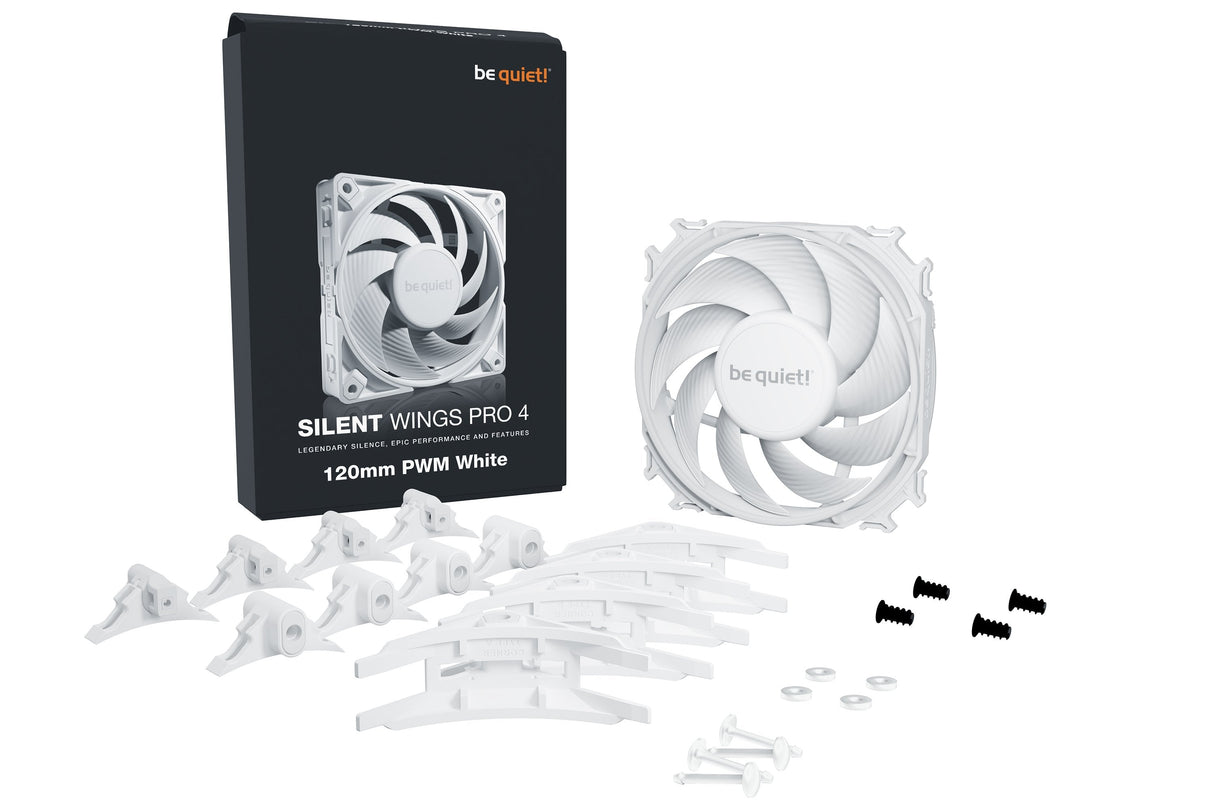 Ventilador Be Quiet! Silent Wings Pro 4 Pwm 120x120x25 Blanco
