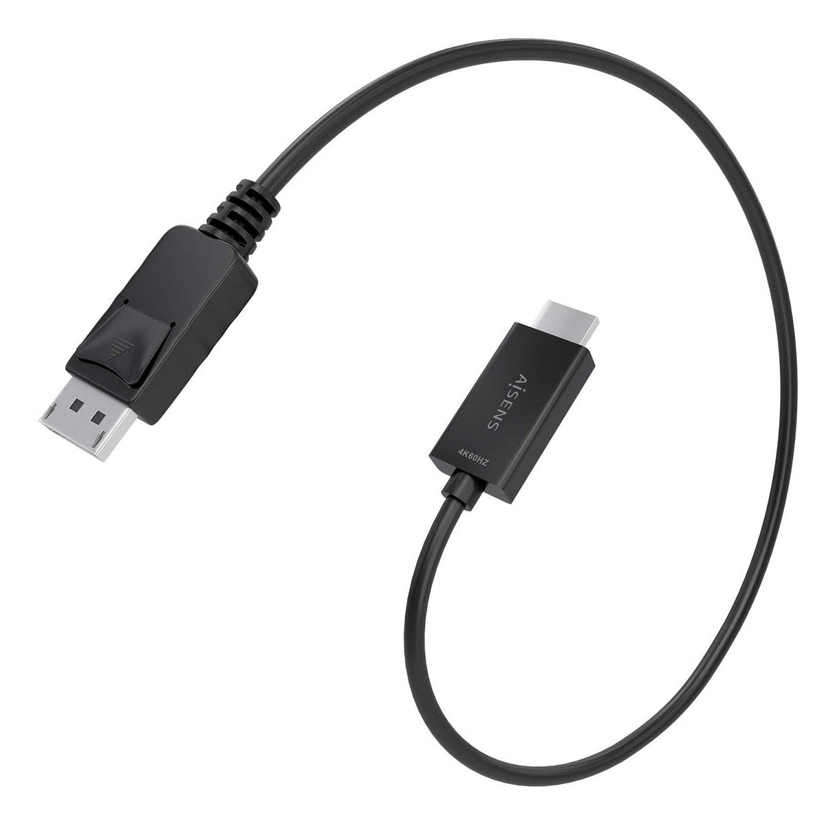 Aisens Cable Conversor Displayport A Hdmi 4k@60hz, Dp/M-Hdmi/M, Negro, 0.6m